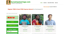 Desktop Screenshot of gurukripamarriage.com