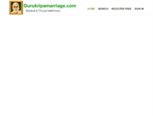 Tablet Screenshot of gurukripamarriage.com